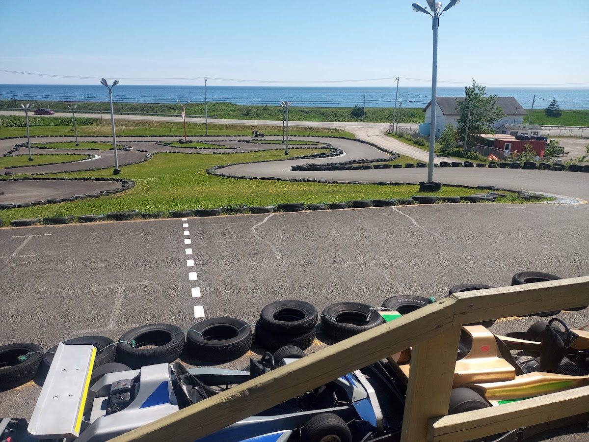 Vue aérienne du circuit de karting